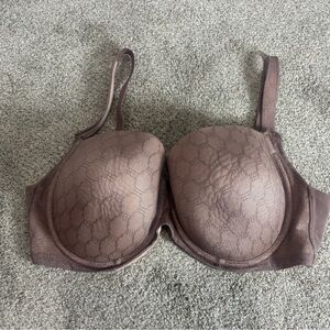 Soma Bra 36DD French Mauve Stunning Support Geo Lace Full Coverage Underwire